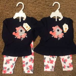 2- Baby Girls 2 piece set